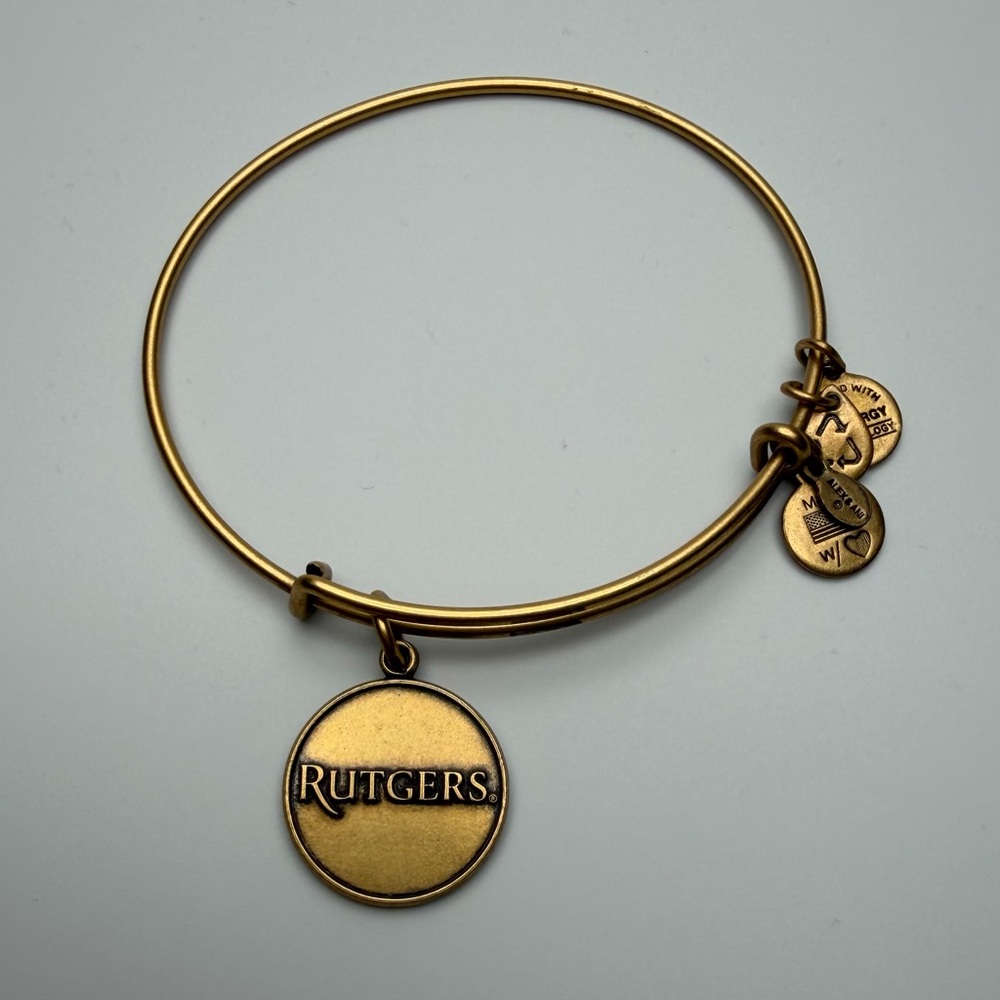 Alex and Ani Gold Rutgers Bangle Bracelet
